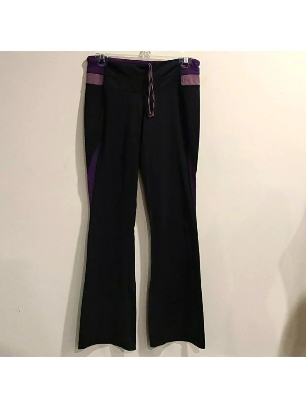 Lululemon blk/purple lux front/luon back l…